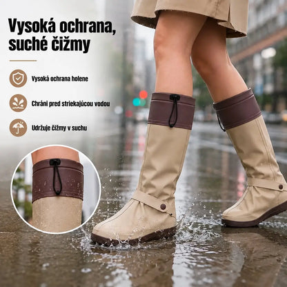 🌧️👟【Veľkosti 36-42】 Nepremokavé a skladacie návleky na topánky — protišmykové, odolné voči opotrebovaniu a opakovane použiteľné