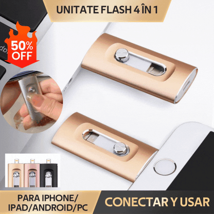 ⚡50% отстъпка!【✨Ограничена отстъпка】4-в-1 флаш устройство за iPhone/iPad/Android/PC-E