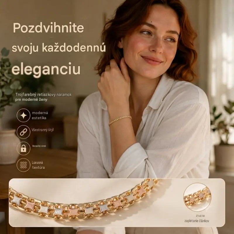 🔥📢 Zľava 50%! ✨ Elegantný kubánsky retiazkový náramok pre ženy: očarujúci a klasický dizajn.
