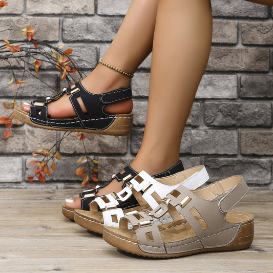 👡💕【Ново лятно поступление👏】Стилни дамски сандали с отворени пръсти, платформа, модерни и универсални