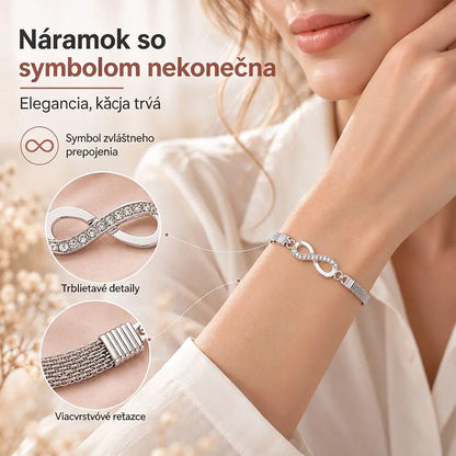 🔥🎁【Kúpte 1 a získajte 1 zadarmo✨】Jednoduchý, elegantný, luxusný, trblietavý dámsky strieborný náramok