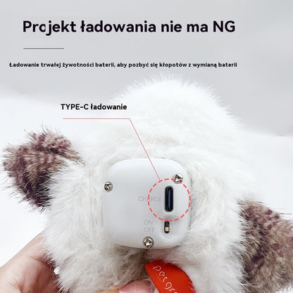 😺🔥Ten pluszowy, realistycznie wyglądający ptaszek z trzepoczącymi ruchami to zabawka w kształcie kota, która wydaje dźwięki i zapewnia rozrywkę zwierzętom🐦🐥