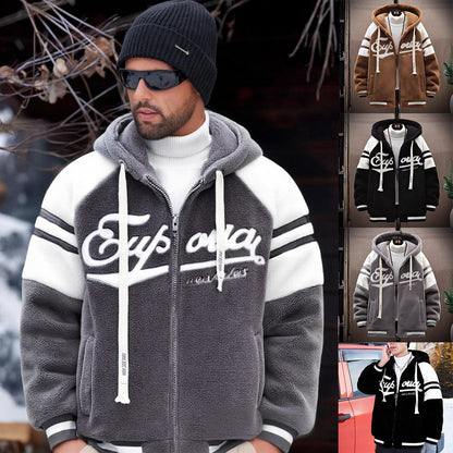 ⛄✨【Προσφορά περιορισμένης διάρκειας -50%】🔥Νέο ανδρικό χειμερινό μπουφάν από παχύ, ζεστό μάλλινο δέρμα