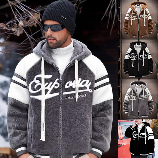 ⛄✨【Προσφορά περιορισμένης διάρκειας -50%】🔥Νέο ανδρικό χειμερινό μπουφάν από παχύ, ζεστό μάλλινο δέρμα