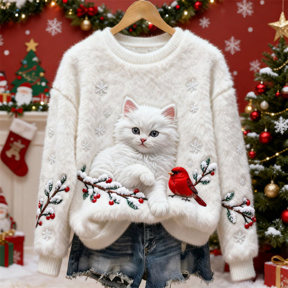 🔥【S-5XL】⛄✨Nový módní flanelový vánoční svetr, vhodný na podzim i zimu, zdobený různými nádhernými vzory