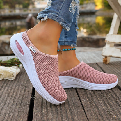 🔥✨【Tallas 36-42】Zapatos casuales ligeros sin cordones - Mules de plataforma de tallas grandes para mujer