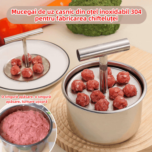🔥【Lichidare de stoc✨】Aparat de făcut chiftele, ustensilă practică de bucătărie, potrivită pentru prepararea chiftelelor și a chiftelelor de pește🍖🐟 