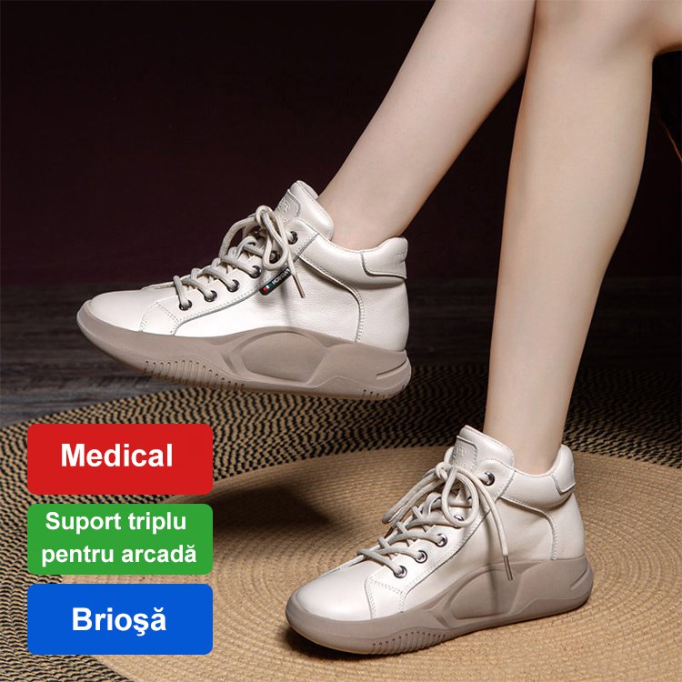 🔥✨【Produse noi de toamnă】【35-40】Tenisi simpli și eleganti, casual, cu talpă groasă, pentru femei 