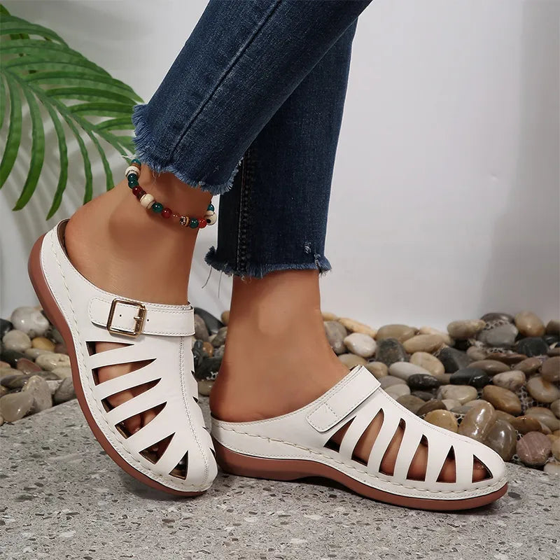 ☀️✨【Tallas 36-43】Sandalias de verano para mujer - Diseño calado, cierre de velcro