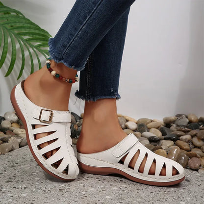 ☀️✨【Tallas 36-43】Sandalias de verano para mujer - Diseño calado, cierre de velcro