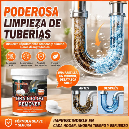 🔥50% DE DESCUENTO ❤️ Potentes pastillas efervescentes de limpieza, desatascan desagües, desodorizan y son antibacterianas.