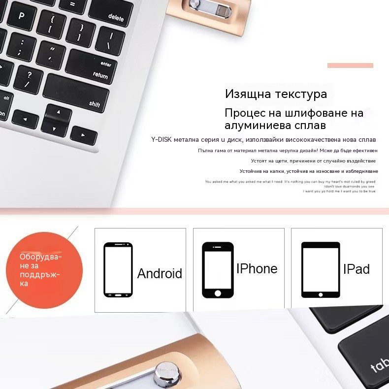 ⚡50% отстъпка!【✨Ограничена отстъпка】4-в-1 флаш устройство за iPhone/iPad/Android/PC-E