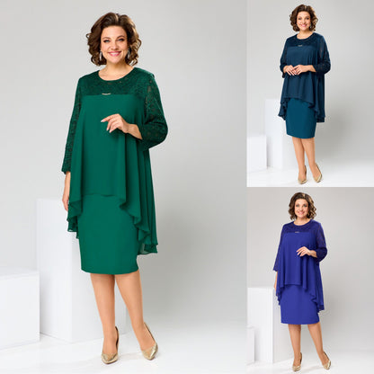 🌈🌿【S-5XL】Novi stil, moderna i elegantna ženska ležerna haljina visoke kvalitete za ljeto 2025., jednostavnog dizajna