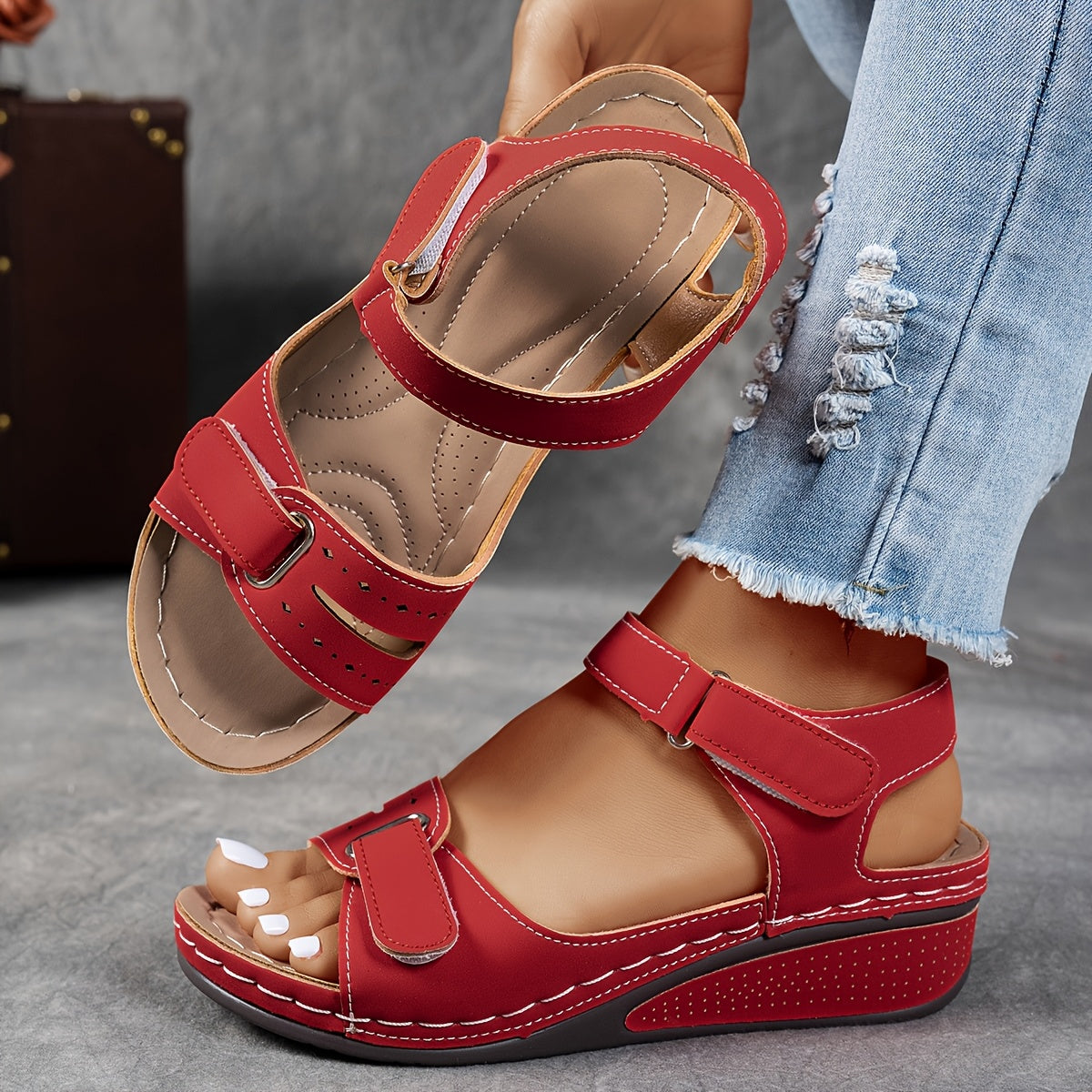 🌷💌【36-43】👡 Nuevas sandalias cómodas de verano para mujer con suela gruesa