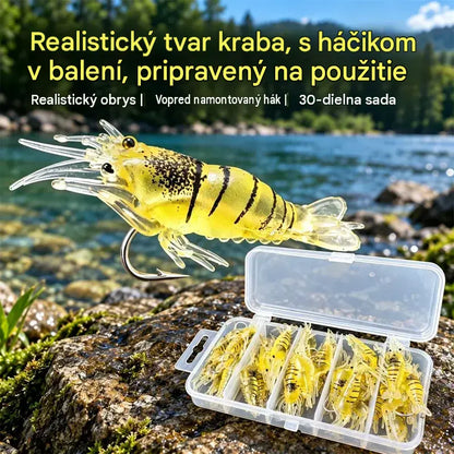⏰ ✨ Bionická mäkká návnada na krevety | Realistická a obratná, odolná voči roztrhnutiu a trvácna 🎣