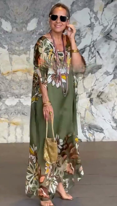 💕 【S-5XL】2025 Vestido deestampado de moda y elegancia de alta calidad, best-seller en Europa y América