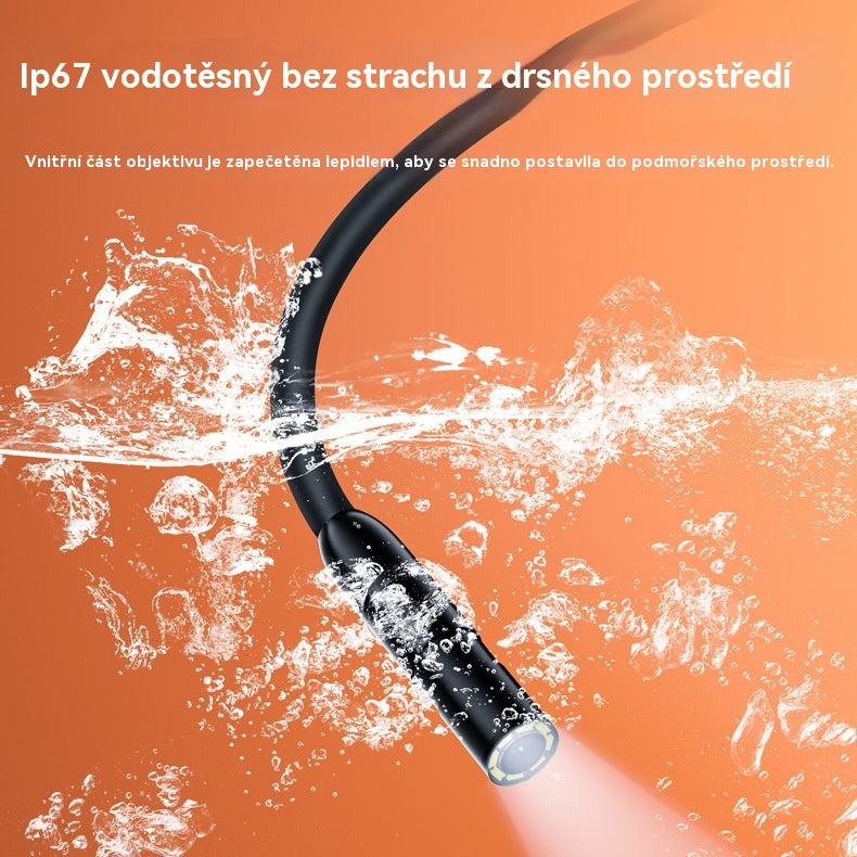 📱🏆 Nový 7mm průmyslový endoskop s přímým připojením kamery typu C pro telefony s Androidem (voděodolný endoskop)