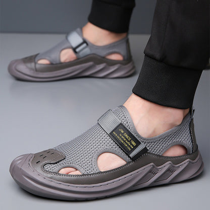 【39-47】✨Sandalias de verano para hombre, casuales, transpirables, con suela de malla suave