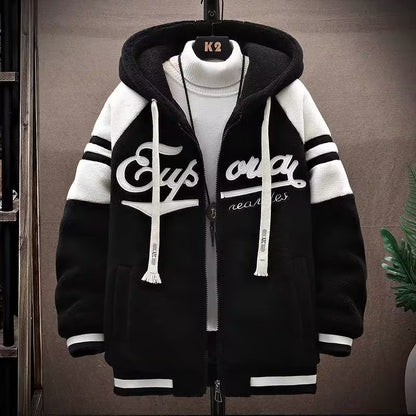 ⛄✨【Προσφορά περιορισμένης διάρκειας -50%】🔥Νέο ανδρικό χειμερινό μπουφάν από παχύ, ζεστό μάλλινο δέρμα