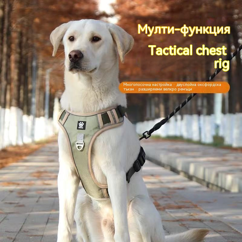 🐶🔥【50% отстъпка】Качулка за кучета против дърпане с каишка и нашийник ✨