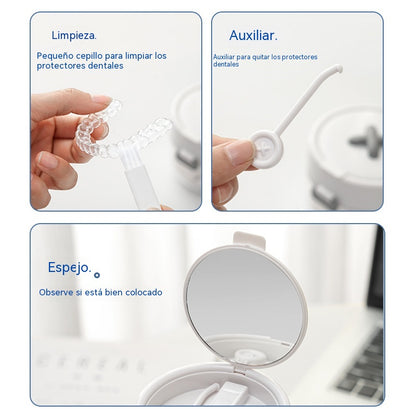 🔥Novedad, ¡Producto estrella!❤️‍🔥 Caja multifuncional para guardar aparatos de ortodoncia