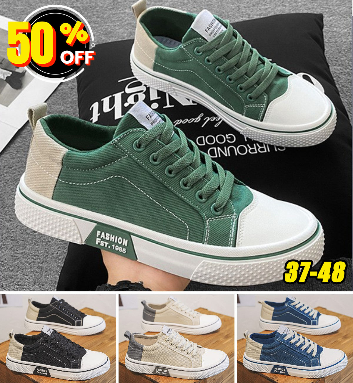 ✨💥【Oferte speciale de vară】【37-48】Pantofi bărbătești din pânză, stil nou 2025, confortabili și respirabili, talpă moale 