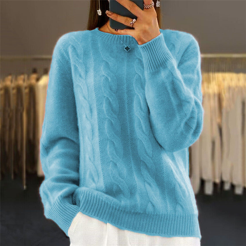 🔥✨【Jesienny nowy styl】【S-2XL】2025 Jednolity kolor Wysokiej jakości miękki i wygodny wełniany sweter