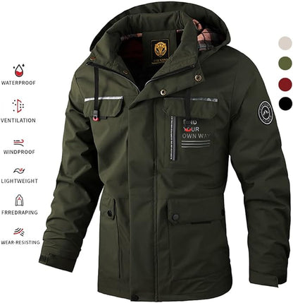 🔥🔥【Rasprodaja zimske odjeće】【M-6XL】✨⛄Muška debela topla, vjetrootporna i vodootporna jesensko-zimska jakna
