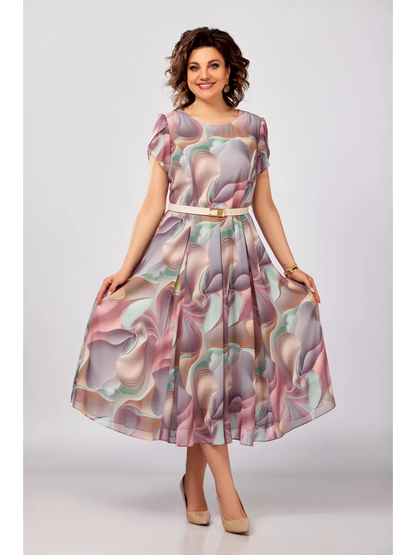 🔥🥰【Oferte speciale de vară】【S-5XL】Rochie nouă, elegantă, din șifon de înaltă calitate 