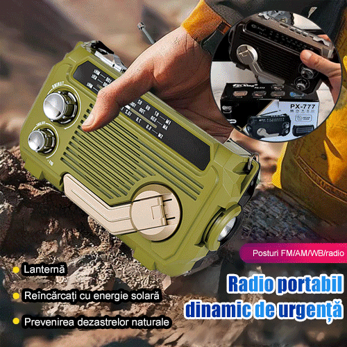 🔥📻【Tehnologie de înaltă calitate✨】Radio AM multifuncțional portabil, difuzor Bluetooth