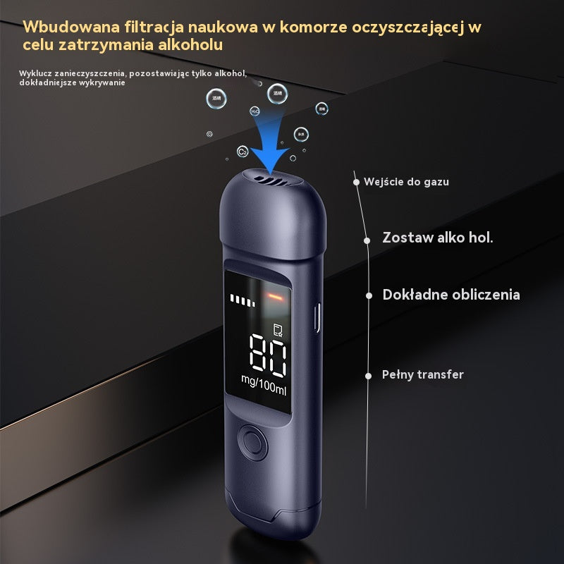 【50% zniżki】🍷 Wysokiej precyzji przenośny alkomat – zmierz poziom alkoholu we krwi przed prowadzeniem pojazdu