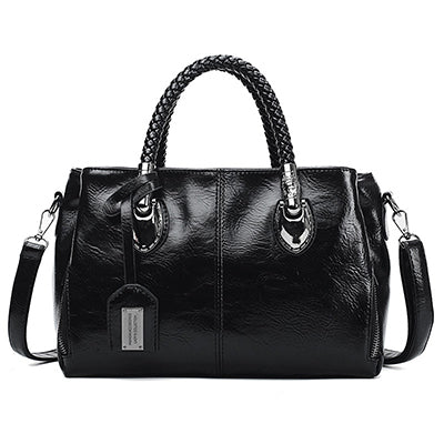 🔥✨【50% de descuento🔥】Bolso Boston de piel vintage para mujer, bolso de piel suave, se puede llevar en un hombro