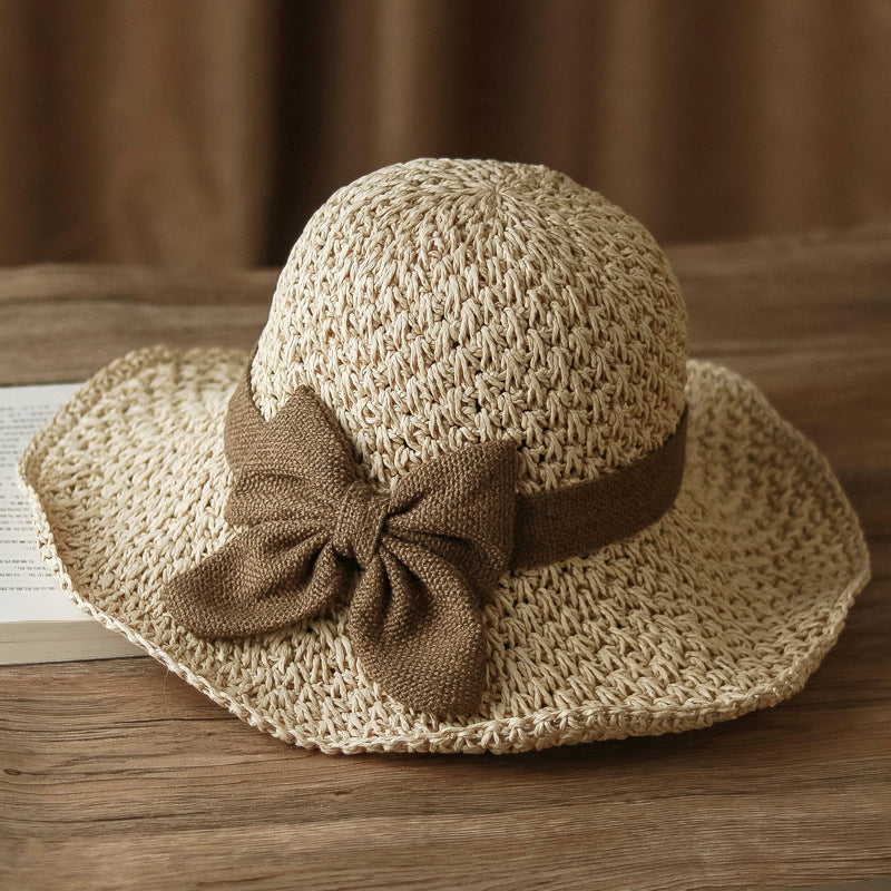 🎀 50% ОТСТЪПКА 👒 | Ретро сламена шапка с панделка – сгъваема и дишаща за лятото