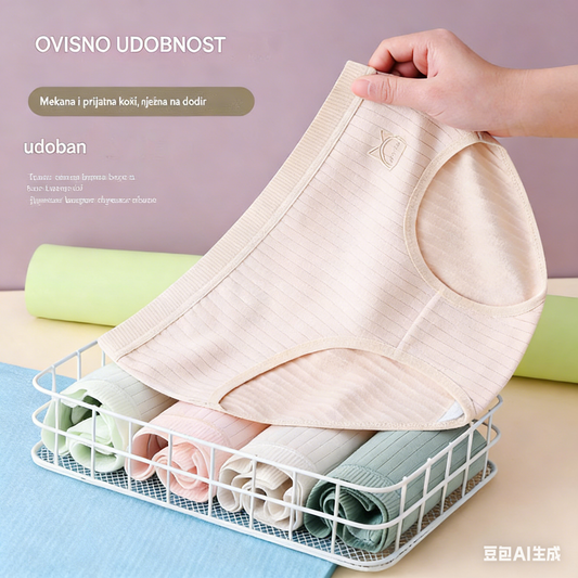 💓(7 kom) Zadnji dan uz 50% popusta-- Jednostavno i napredno antibakterijsko žensko donje rublje s visokim strukom, za žene 70-180 kg