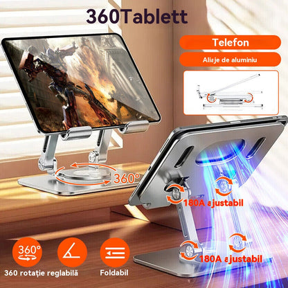 💻👍【Reducere 50%🔥】Suport pentru laptop rotativ din aliaj de aluminiu