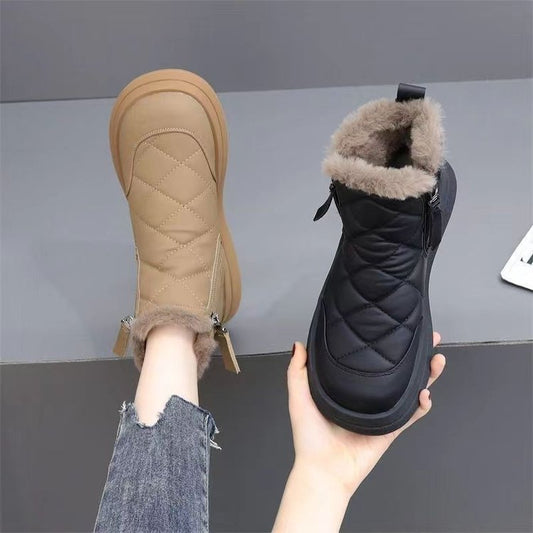 ✨👢【35-41】🔥⛄Φθινοπωρινές και χειμωνιάτικες, ζεστές, μοντέρνες, αντιολισθητικές, κοντές μπότες, νέου στυλ