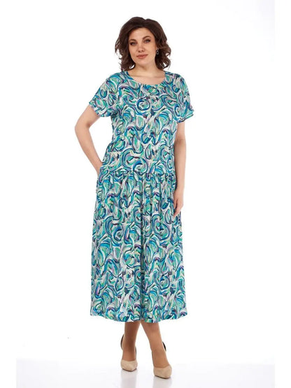 【🔥Ofertă specială】👗🌺【S-5XL】Rochie de vară nouă, de înaltă calitate, din șifon cu imprimeu, 2025 