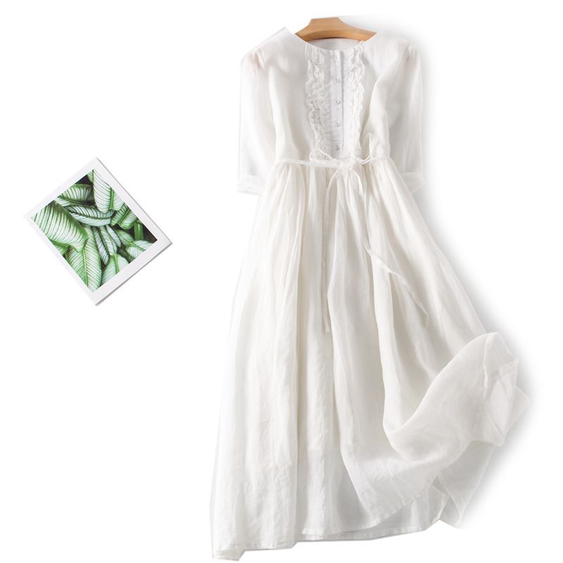 ✨🌷【M-2XL】Nova ljetna modna elegantna ležerna duga haljina od pamuka i lana