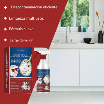 📢📢¡Compra 1 y llévate 1 gratis!⏰¡Increíble control del moho! 🌟Spray limpiador espumoso que combate el moho.