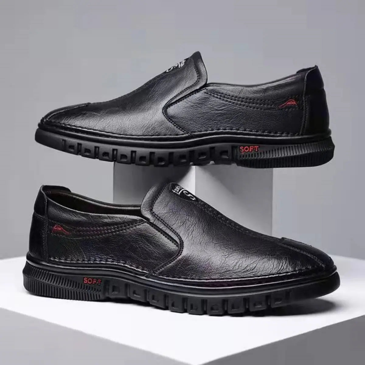 【50% zniżki】【Rozmiary 39-44】Męskie skórzane buty, miękka podeszwa, antypoślizgowe i oddychające