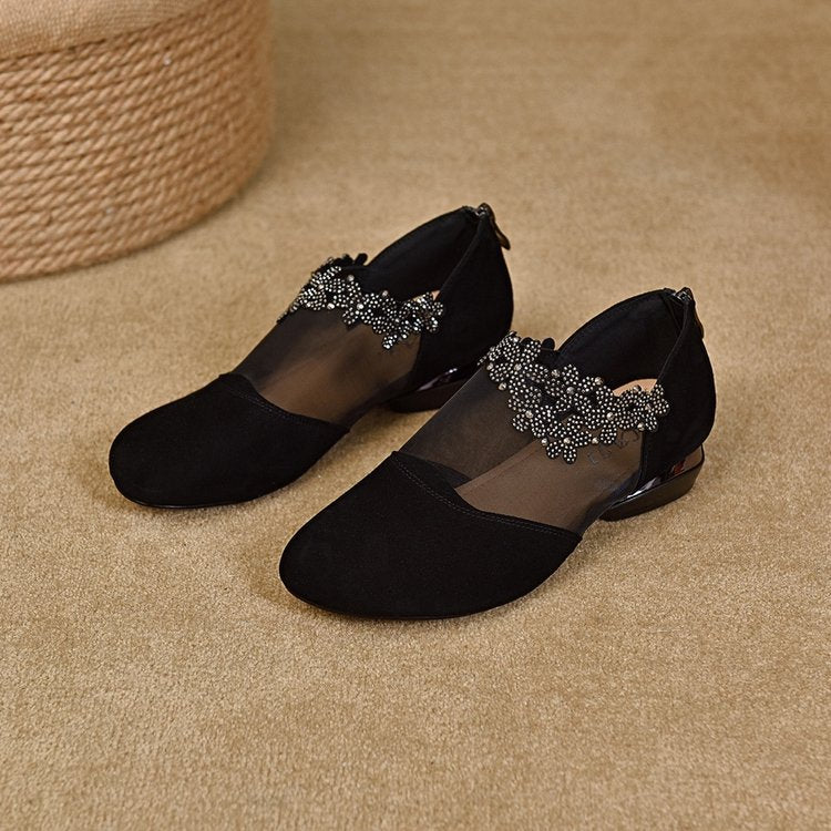 🔥🌷【35-41】✨🍁Есенни и зимни нови модни елегантни обувки на нисък ток за жени с меки подметки