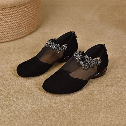 ✨🔥【35-41】🏆2025 nowe, wydrążone, siateczkowe, klinowe obcasy z miękkim spodem dla kobiet