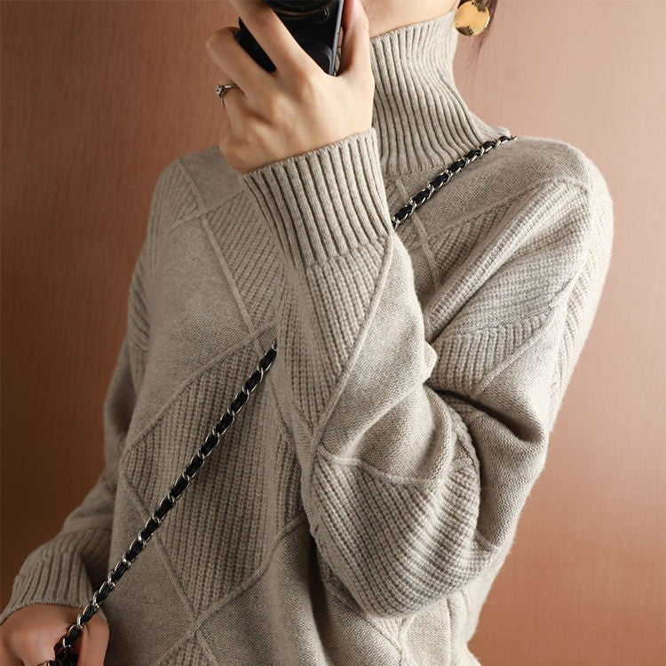 🔥💟 【S-2XL】【50 % popusta✨】Nov ženski pulover z ohlapnim ovratnikom za jesen/zimo 2025