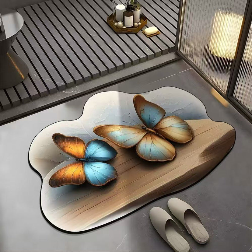 🔥🔥【40*60cm】REDUCERE FONDĂ💕Covoraș absorbant antiderapant cu model realist 3D 