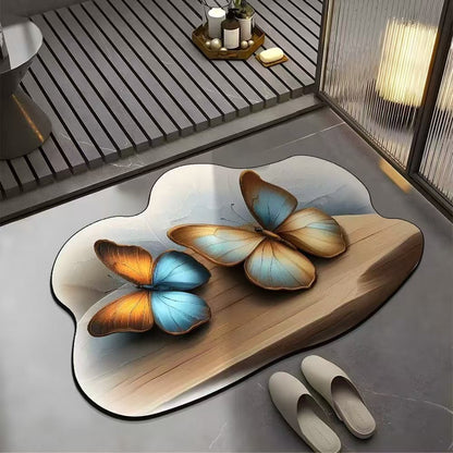 🔥🔥【40*60cm】REDUCERE FONDĂ💕Covoraș absorbant antiderapant cu model realist 3D 