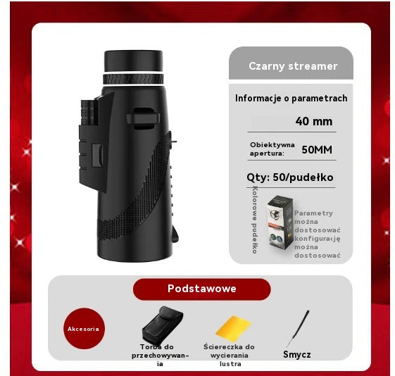 🔭 Potężny teleskop jednowiązkowy z funkcją widzenia w nocy i łącznością ze smartfonem! 📱