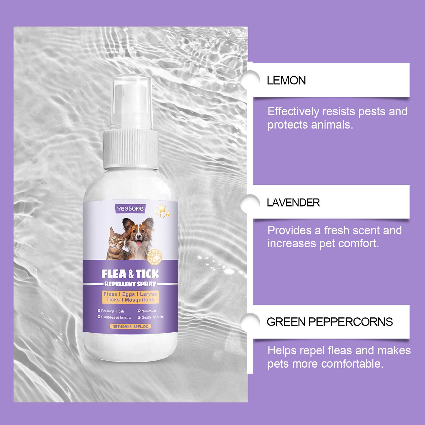 🐶🐱【Sigur și prietenos🔥】【Cumpără unul, primești unul gratuit🔥】Spray deodorant pentru curățarea dinților câinilor și pisicilor🐾 