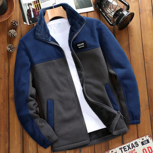 🔥🎉【50% popusta✨】【M-4XL】Novi moderni muški topli vuneni kaput od flisa za jesen i zimu