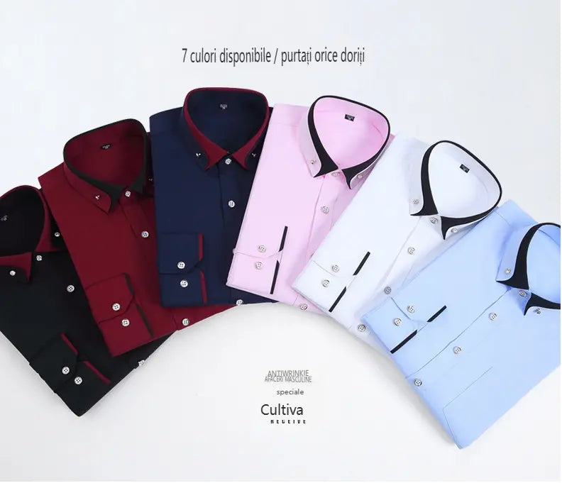 【Vroči izdelek】【S-4XL】Nova visokokakovostna moška poslovna srajca za vsak dan