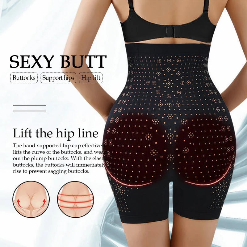 🔥✨【Cumpără unul, primești unul gratuit】Lenjerie intimă modelatoare de vară, respirabilă, pentru femei, cu talie înaltă, cu efect de abdominoplastie și ridicare a șoldurilor 